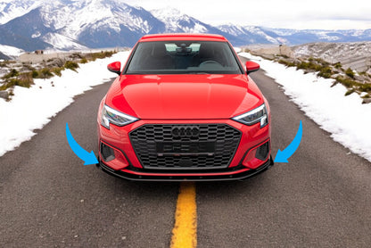 ❤️Street Pro front splitter + fins suitable for Audi A3 8Y❤️