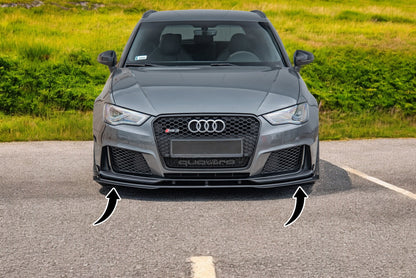 🔥Splitter Anteriore Street Pro + Flap  Audi RS3 8V Sportback🔥