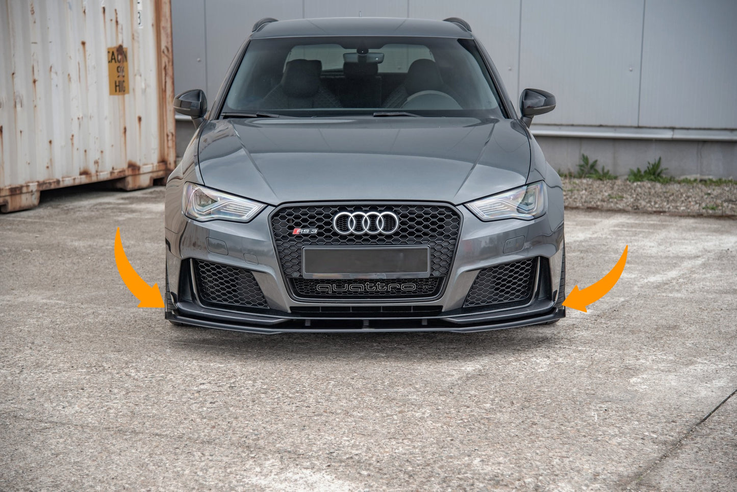 🔥Street Pro Front Splitter + Wings Suitable For Audi RS3 8V Sportback🔥