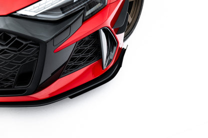 💫ART.8995 Street Pro Front Splitter + Flaps Audi RS3 Sedan 8Y Facelift💫