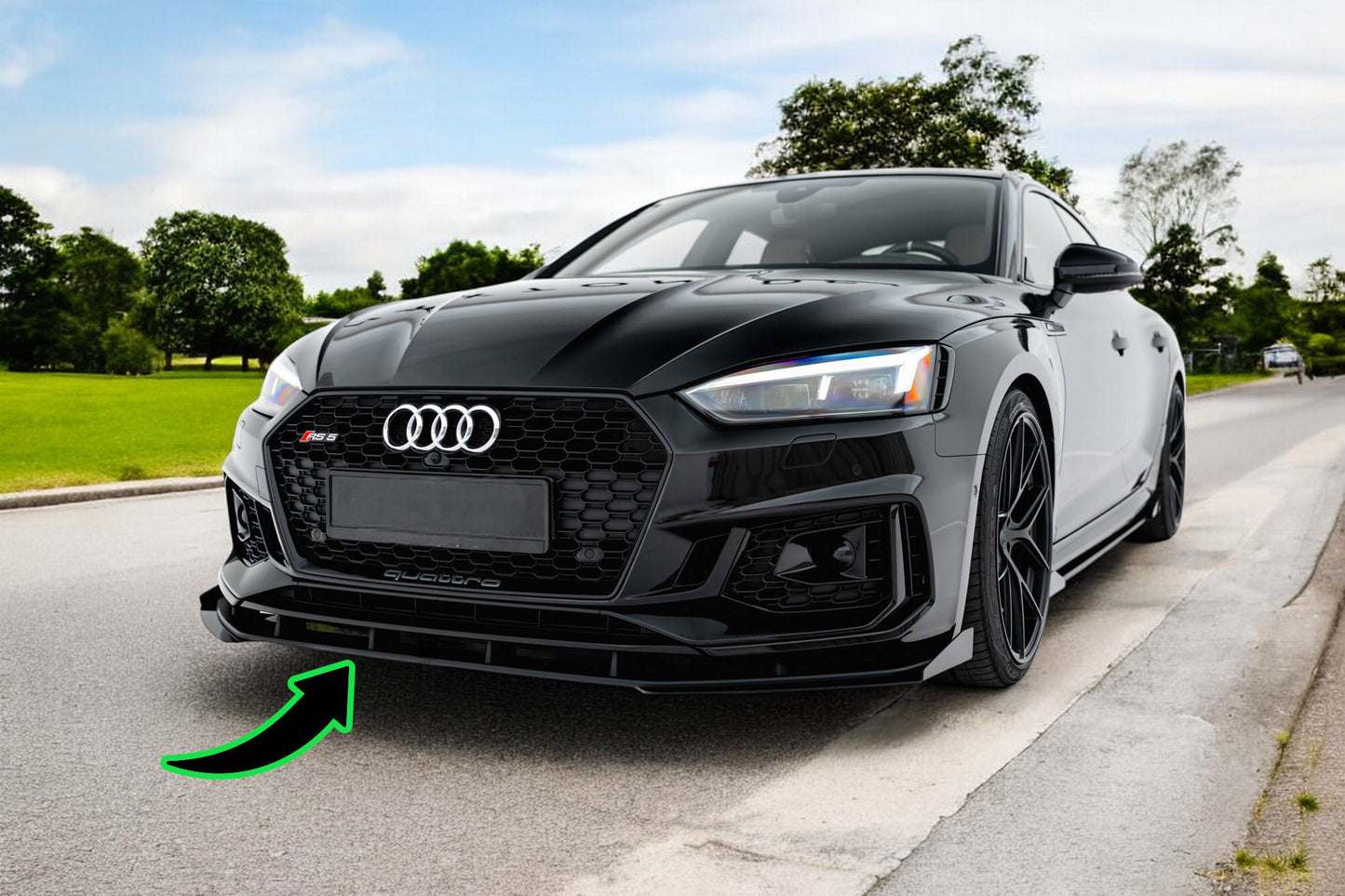 ⭐Splitter Anteriore Street Pro + Flap Audi RS5 Coupé / Sportback F5⭐