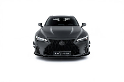 💫ART.8971 Street Pro Splitter Anteriore + Flaps per  Lexus IS 500 Mk3 (XE30)💫