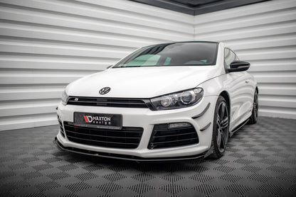 STREET PRO SPLITTER ANTERIORE + FLAPS adatto per VOLKSWAGEN SCIROCCO R MK3