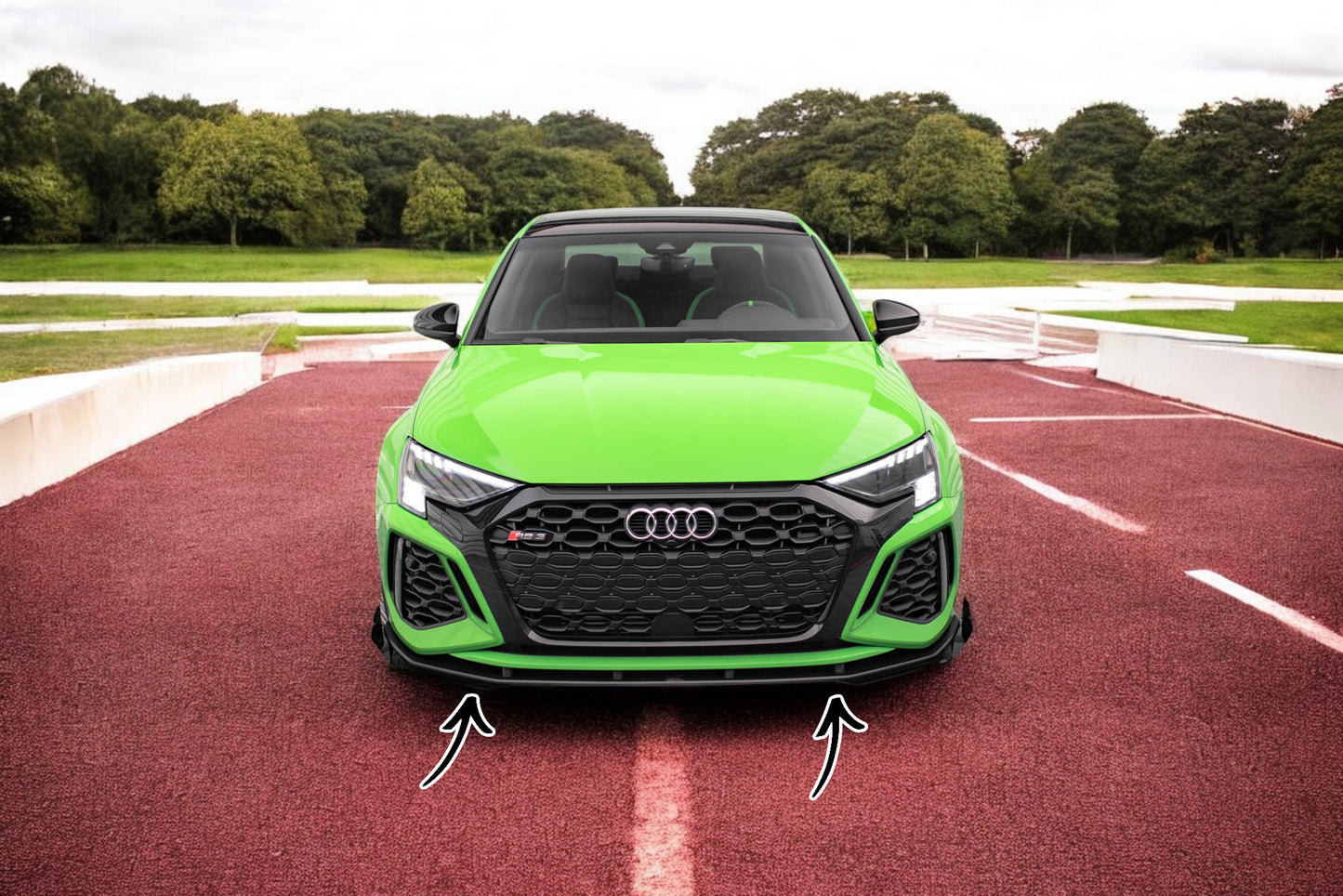 ⭐Street Pro V.1 Front Splitter + Audi RS3 8Y Wings⭐