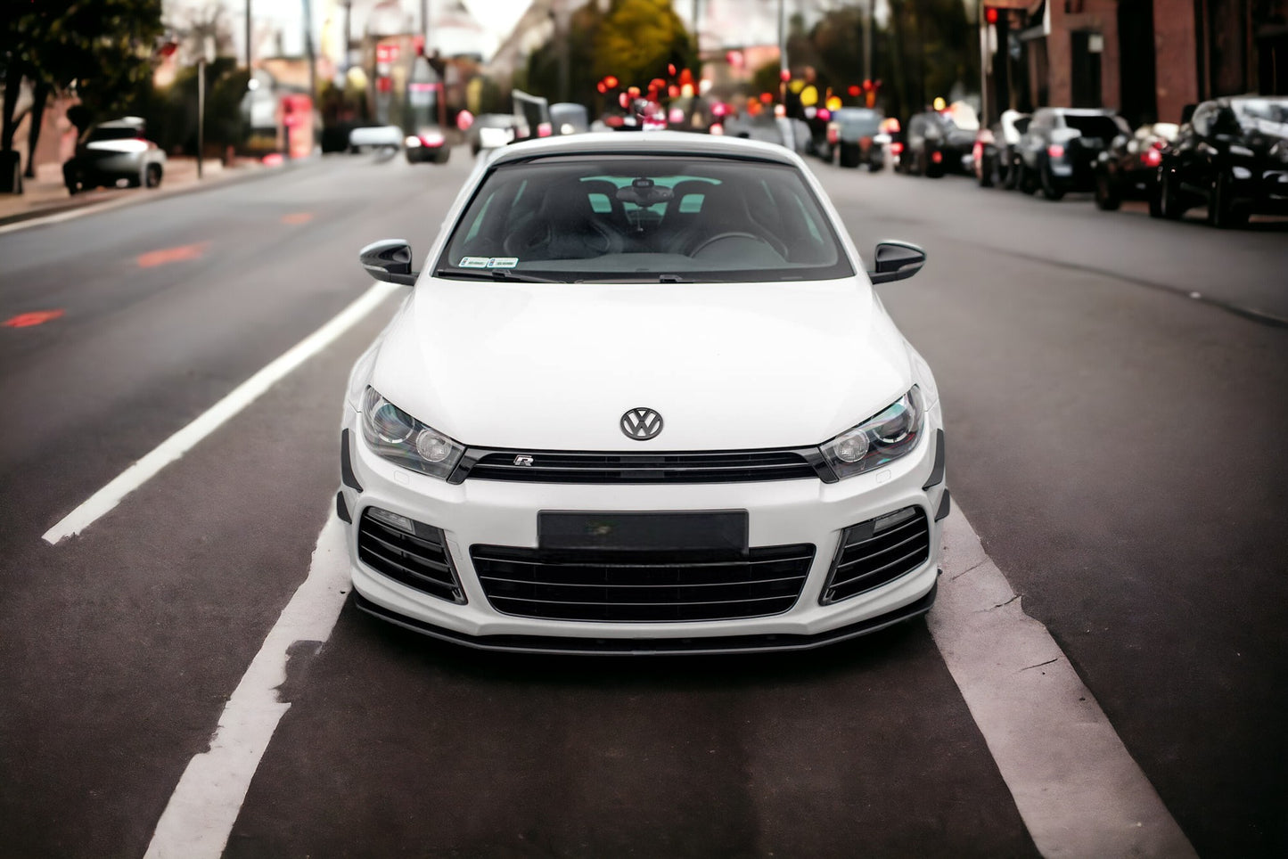 SPLITTER ANTERIORE STREET PRO + FLAPS VOLKSWAGEN SCIROCCO R MK3