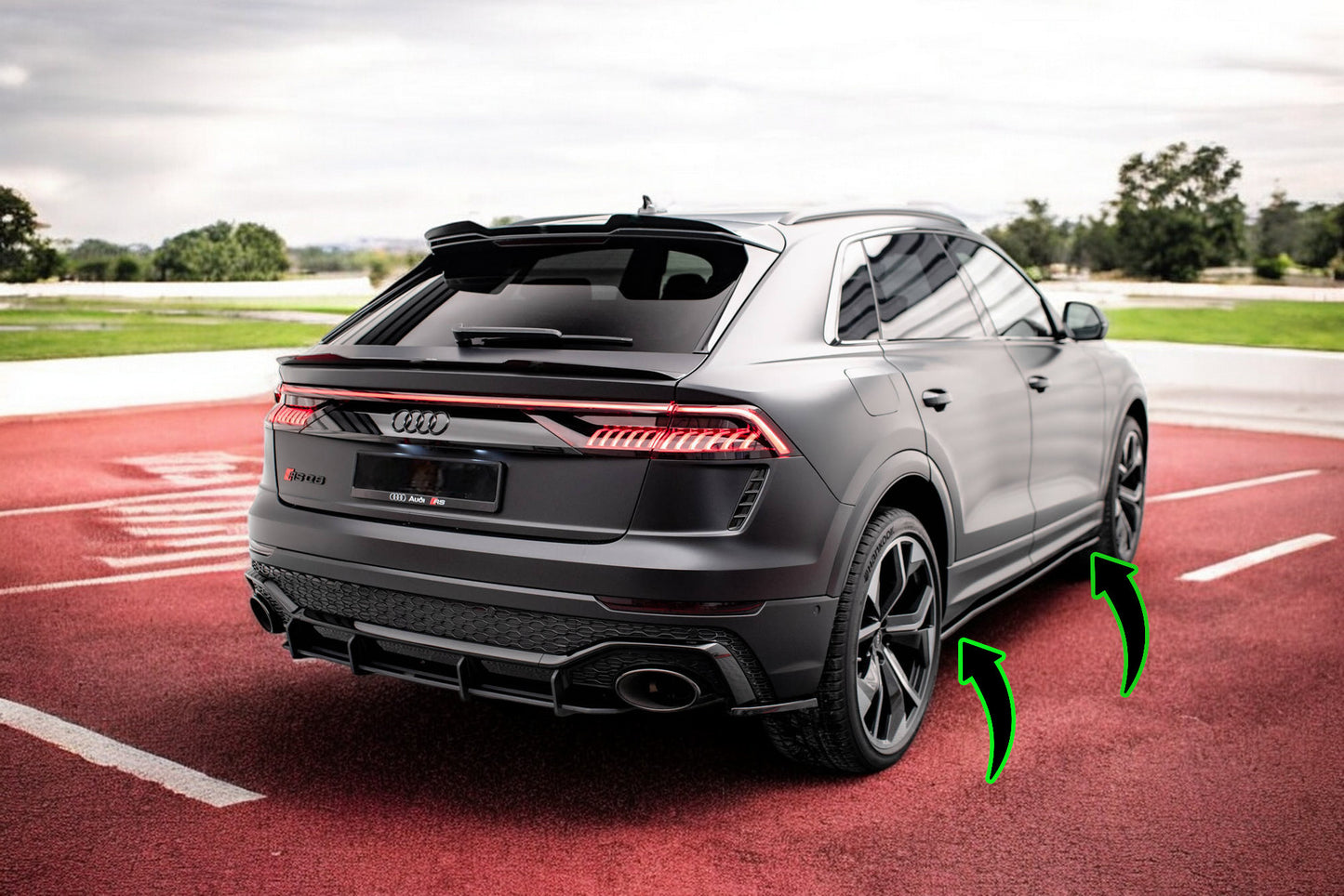 ⭐Sotto Minigonne laterali adatto per Audi RSQ8 Mk1⭐
