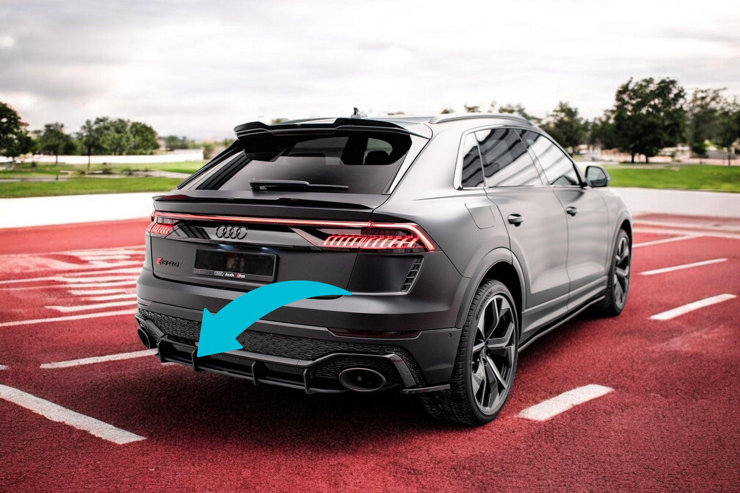 😎Street Pro Rear Diffuser Suitable For Audi RSQ8 Mk1😎