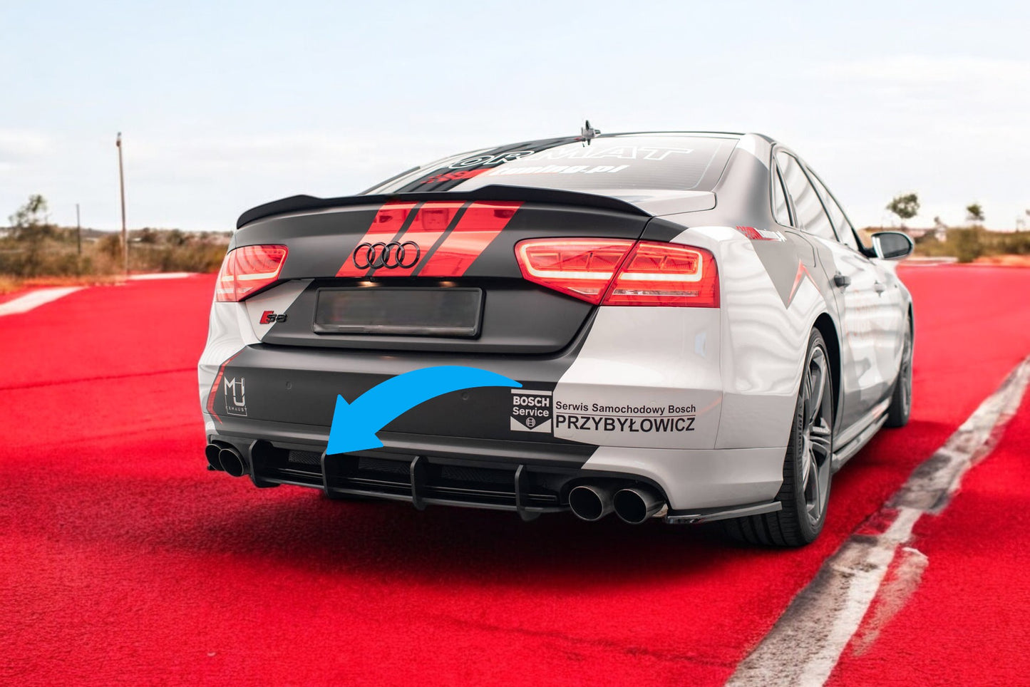✨Street Pro Rear Diffuser Adatto Per Audi S8 D4✨