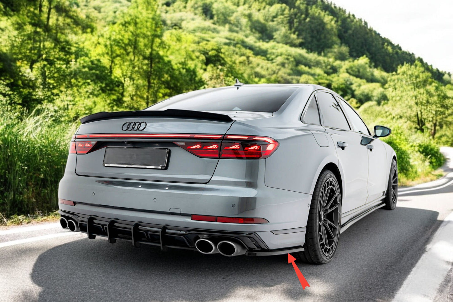 😎Splitter laterali posteriori Audi S8 D5 Facelift😎