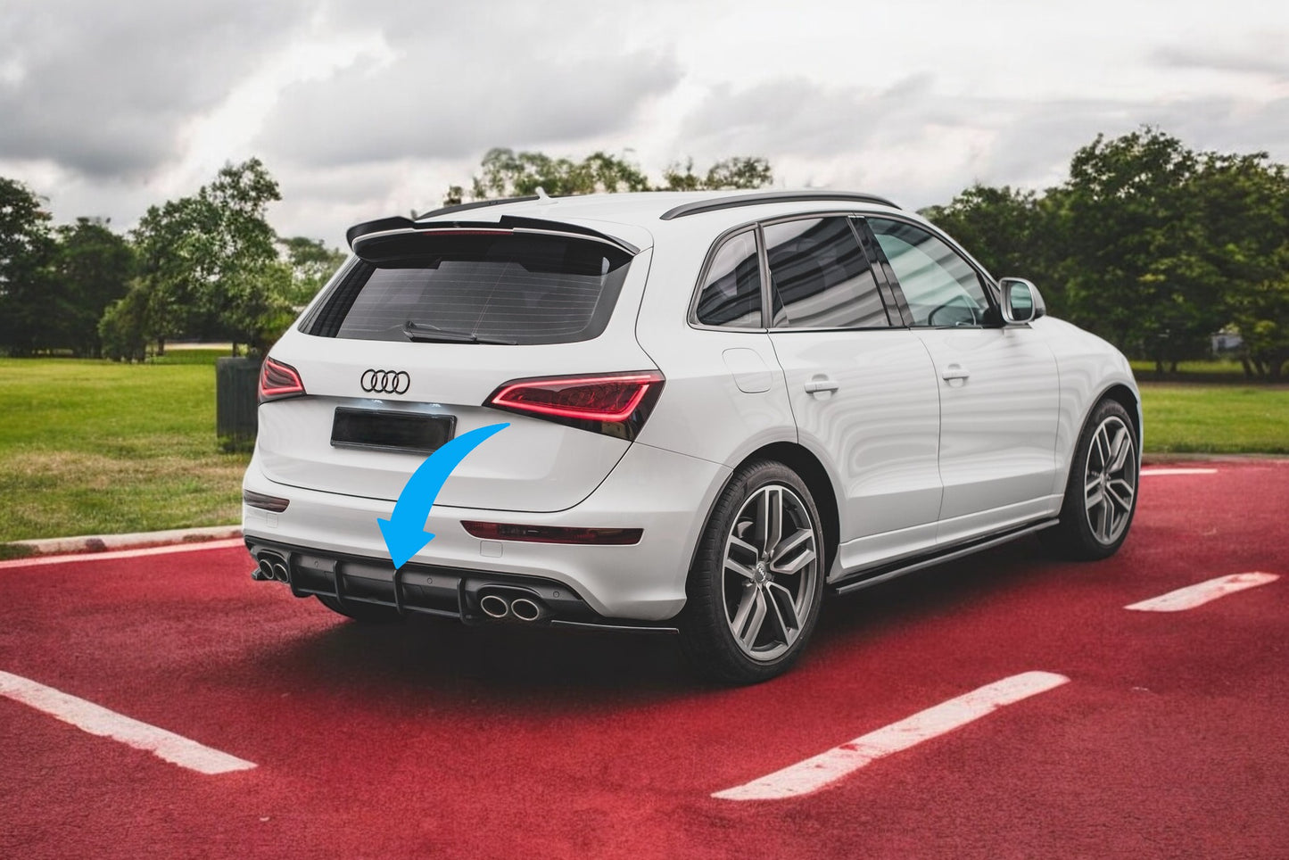 😎Street Pro Rear Diffuser Suitable For Audi SQ5 Mk1 (8R)😎