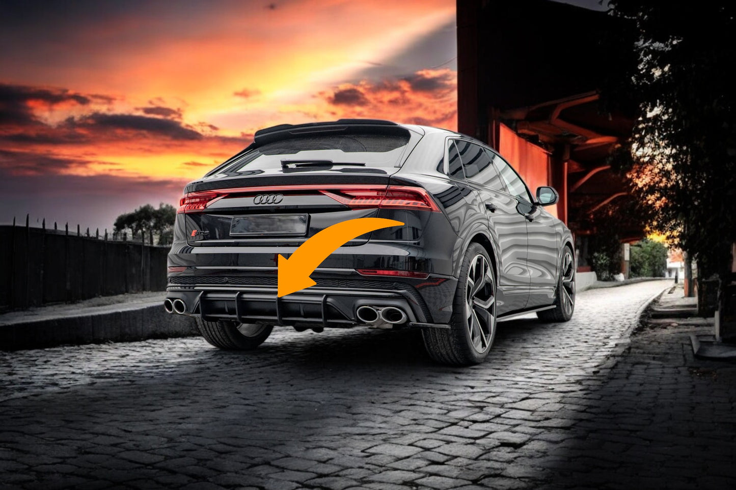 😎Street Pro Rear Diffuser Suitable For Audi SQ8 Mk1😎