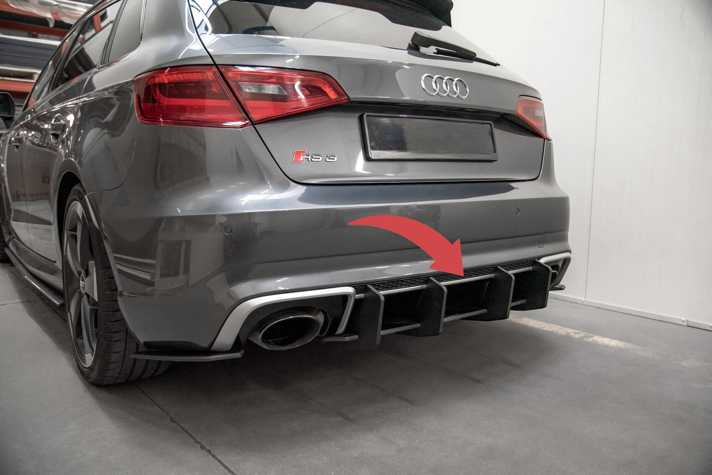 🔥Diffusore  Street Pro V.1 Adatto Per Audi RS3 8V Sportback🔥
