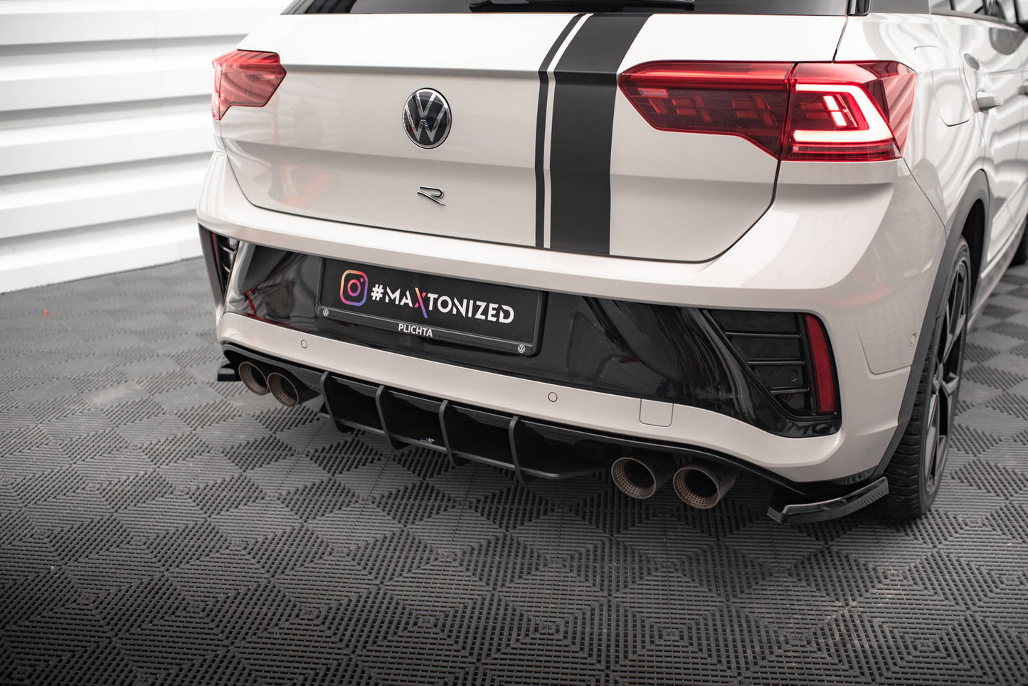 STREET PRO DIFFUSORE POSTERIORE adatto per VOLKSWAGEN T-ROC R MK1 FACELIFT