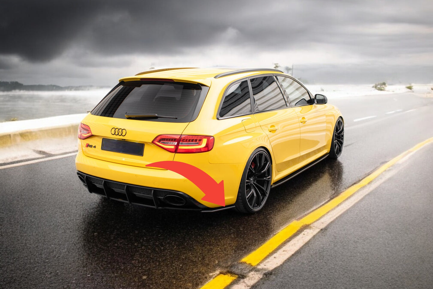 🔥Splitter laterali posteriori Street Pro adatto per Audi RS4 B8🔥