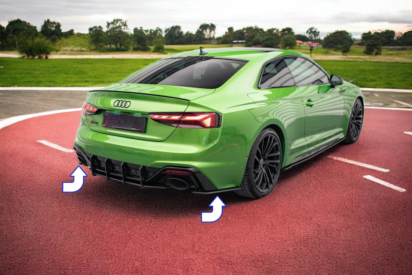 🔥Splitter laterali posteriori Street Pro Audi RS5 F5 Facelift🔥