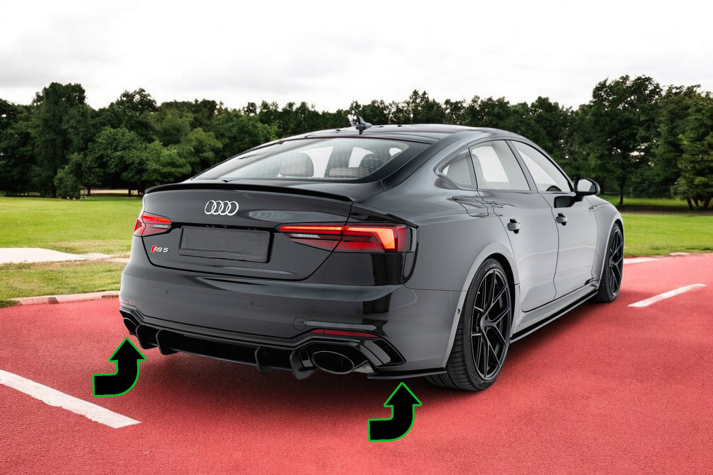 ⭐Splitter Laterali Posteriori Street Pro Audi RS5 Sportback F5⭐