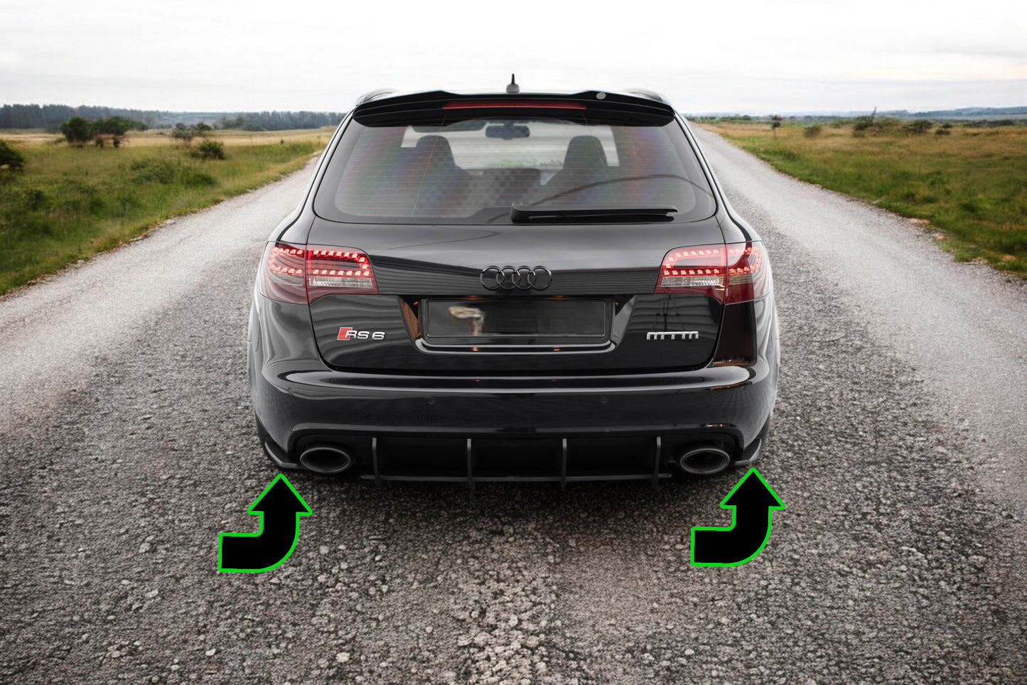 🔥Splitter laterali posteriori Street Pro Audi RS6 Avant C6🔥