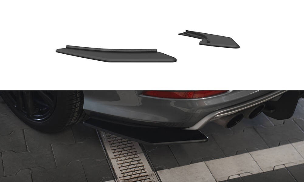 😎Splitter laterali posteriori Street Pro Adatto Per Audi S3 Berlina 8V😎