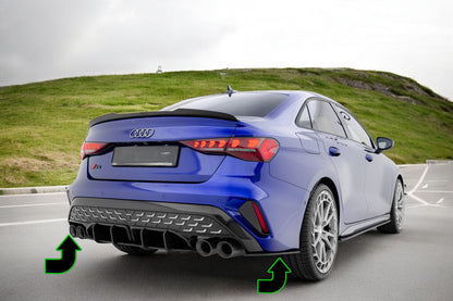 ⭐Splitter Laterali Posteriori Street Pro Audi S3 Berlina 8Y Facelift⭐