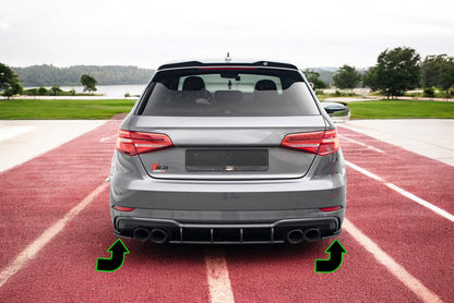 🔥Splitter laterali posteriori Street Pro Audi S3 Sportback 8V Facelift🔥