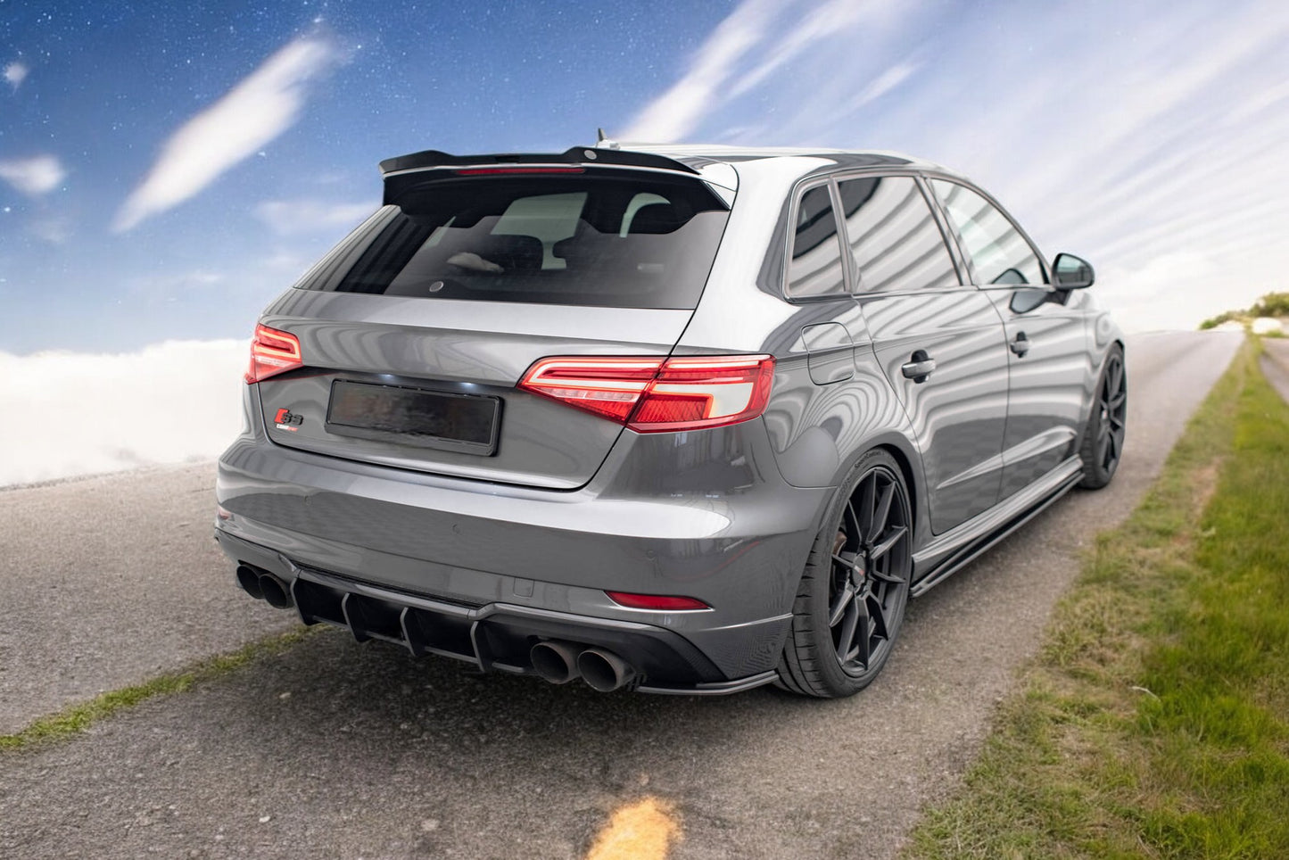 Rear Side Splitters 💫💫AUDI S3 Sportback 8V Facelift 2016-2019💫💫 