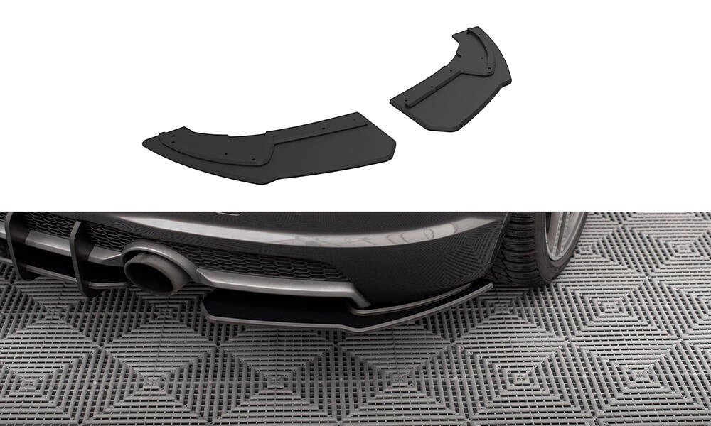 💥Splitter laterali posteriori Street Pro + flaps Adatto Per Audi TT S-Line 8S💥