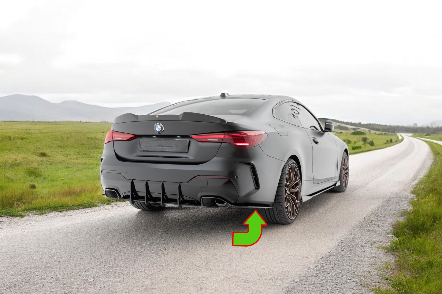 ⭐Splitter Laterali Posteriori Street Pro BMW M440i G22 / G23 / G22 Facelift ⭐