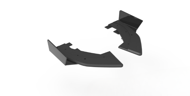 ⭐Street Pro Rear Side Splitters + Wings Audi RS3 Sportback 8Y⭐