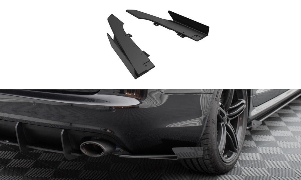 😍Street Pro Rear Side Splitter+Fins Suitable for Audi RS6 Avant C6😍