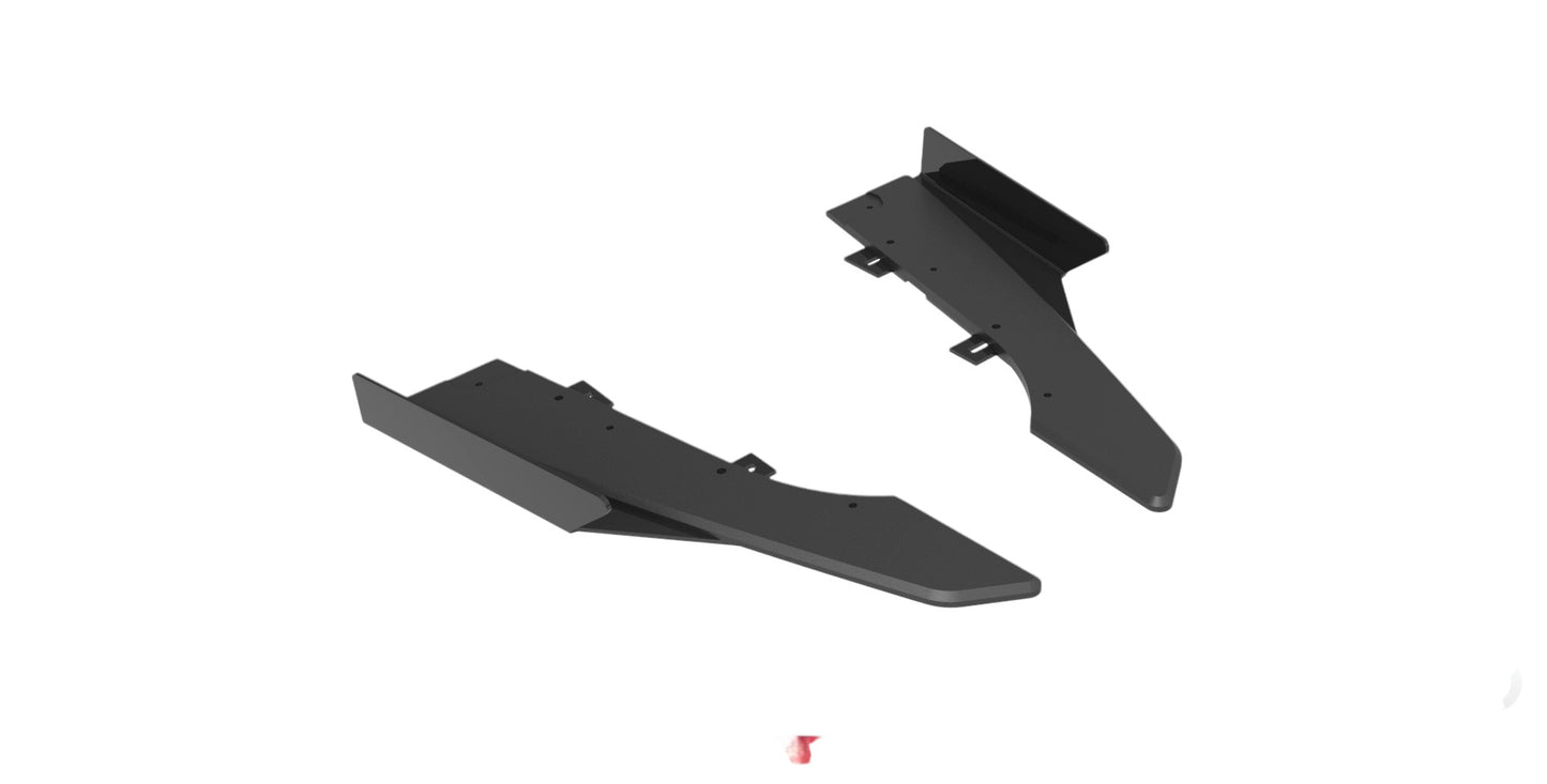 😍Street Pro Rear Side Splitter+Fins Suitable for Audi RS6 Avant C6😍