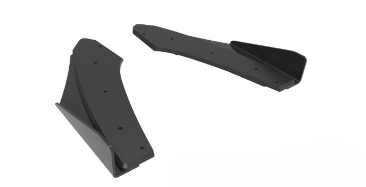 ⭐Street Pro Rear Side Splitter + Flap Suitable for Audi S3 Sedan 8Y⭐