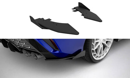 😎Splitter laterali posteriori Street Pro + flap per Audi S3 Sedan 8Y Facelift😎