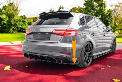 ⭐️Street Pro Rear Splitter+flap Suitable For Audi S3 Sportback 8V ⭐️