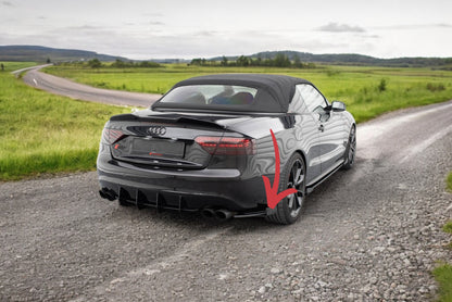 😍Street Pro rear splitter+flap suitable for Audi S5/A5 S-Line Coupé😍