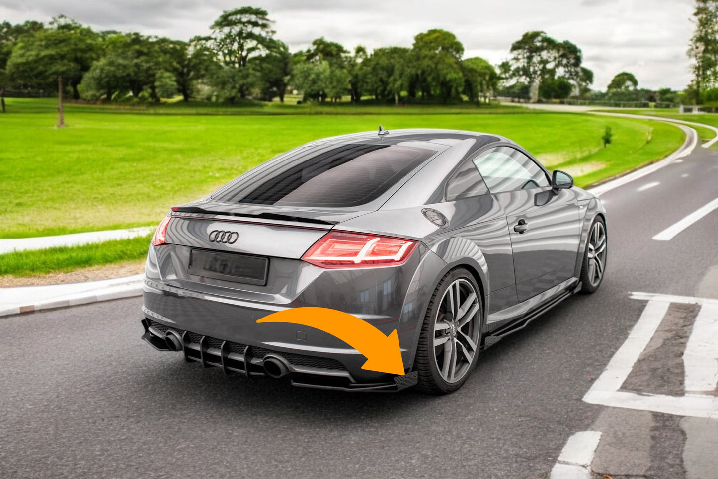💥Splitter laterali posteriori Street Pro Adatto Per Audi TT S-Line 8S💥