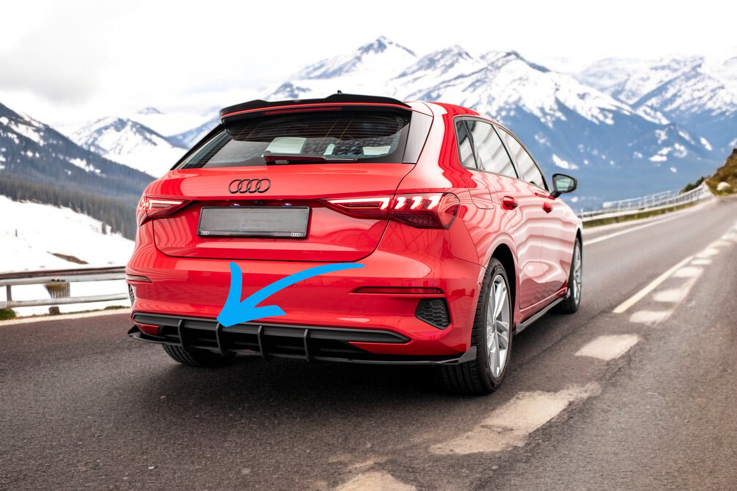 ❤️Street Pro Rear Valance + Wings Suitable for Audi A3 Sportback 8Y❤️