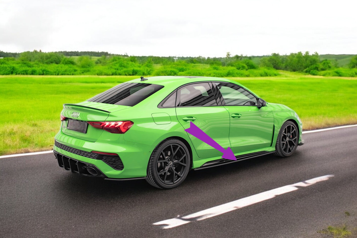 🍁Minigonne laterali Street Pro Adatto Per Audi RS3 Sedan 8Y🍁