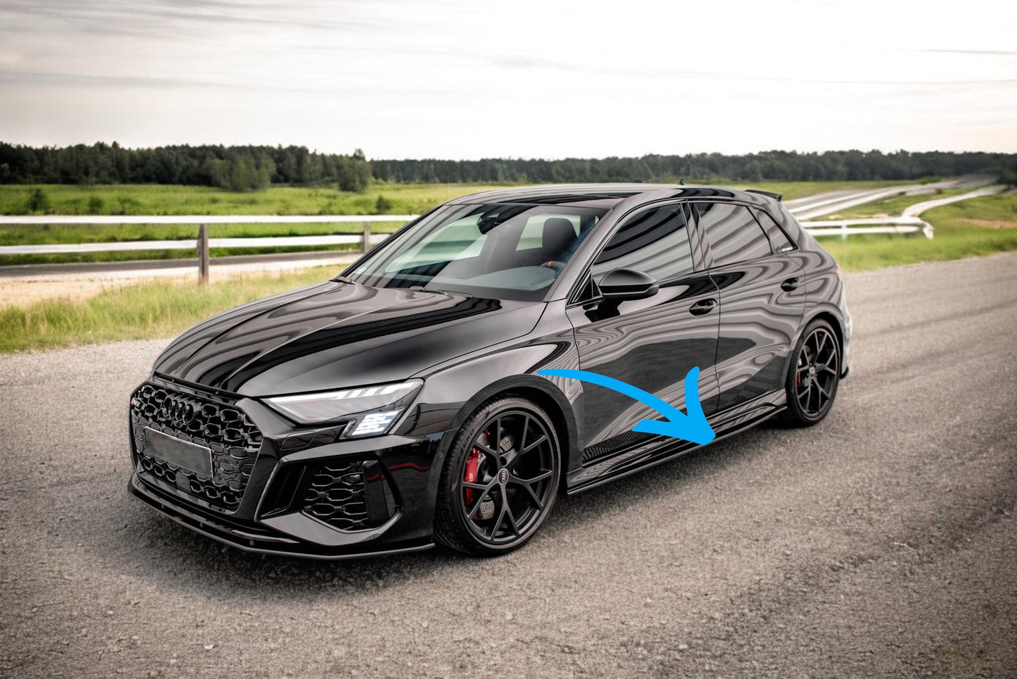 🤩Street Pro Side Skirts Suitable For Audi RS3 Sportback 8Y🤩
