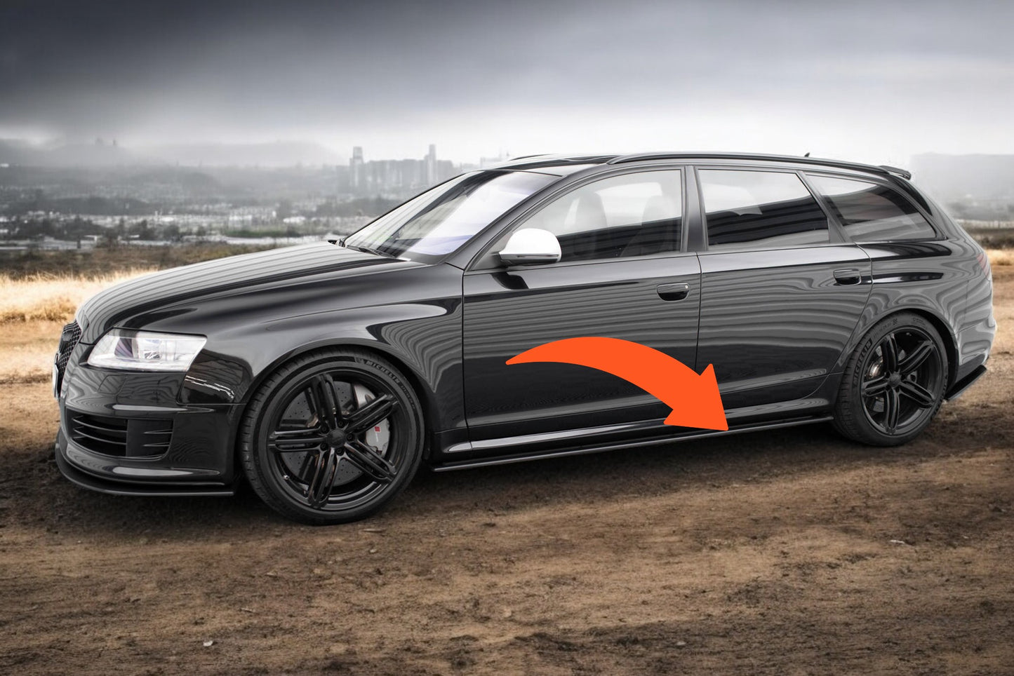 😍Street Pro Side Skirts Fit For Audi RS6 Avant C6😍
