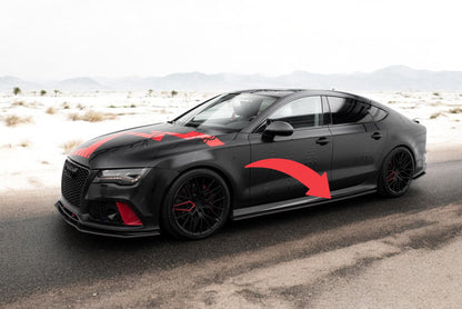 💥Minigonne laterali Street Pro Adatto Per Audi RS7 C7💥