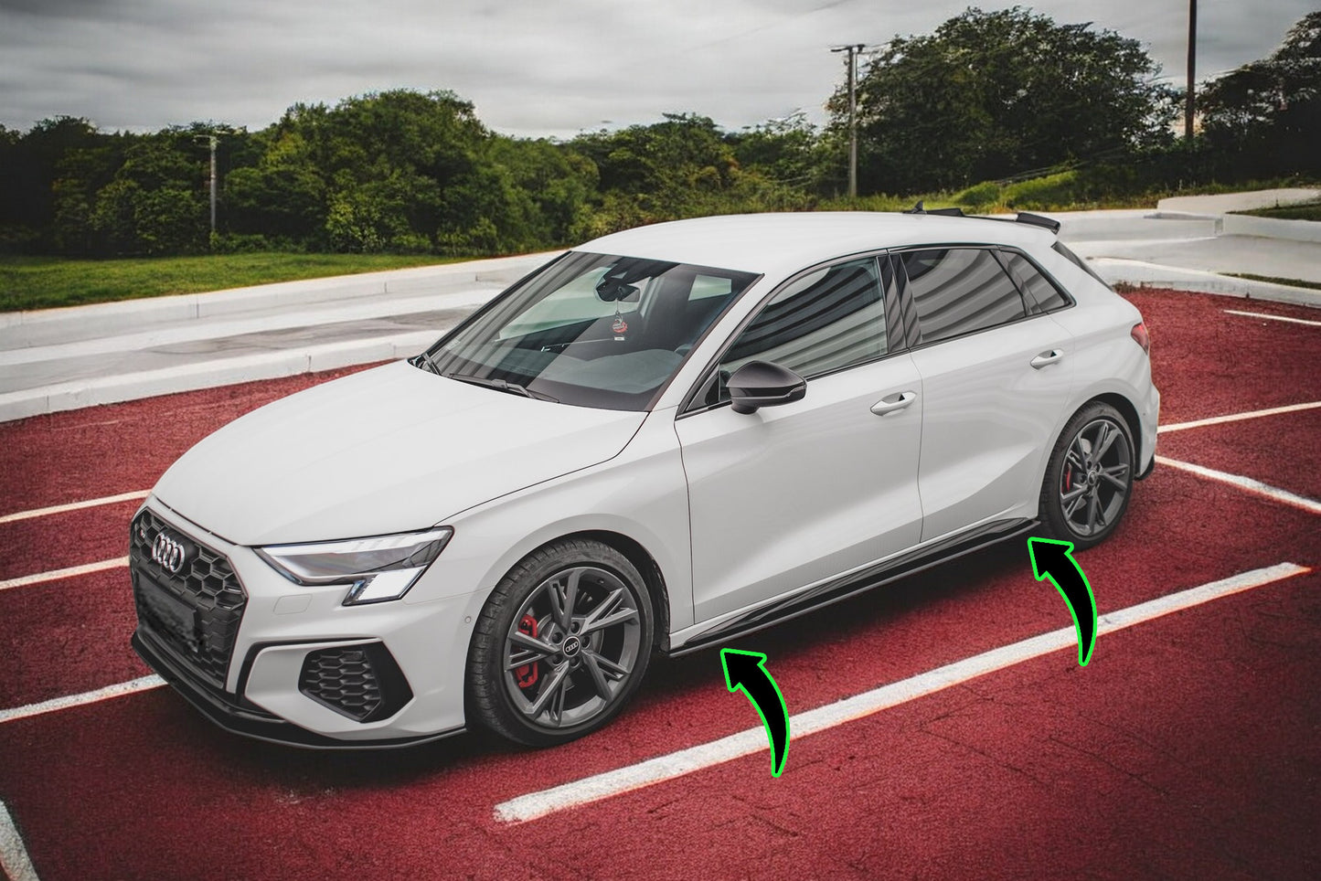 💫Sotto Minigonne laterali Street Pro Audi S3/A3 S-Line 8Y/8Y Facelift💫