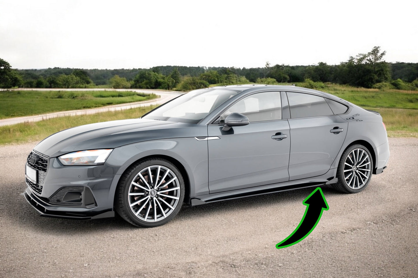 ✨Minigonne laterali Street Pro + flap Audi A5 Sportback F5 Facelift✨