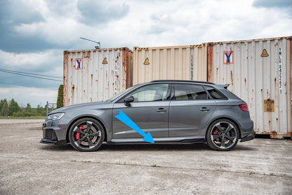 🔥Street Pro Side Skirts + Wings Audi RS3 8V Sportback🔥