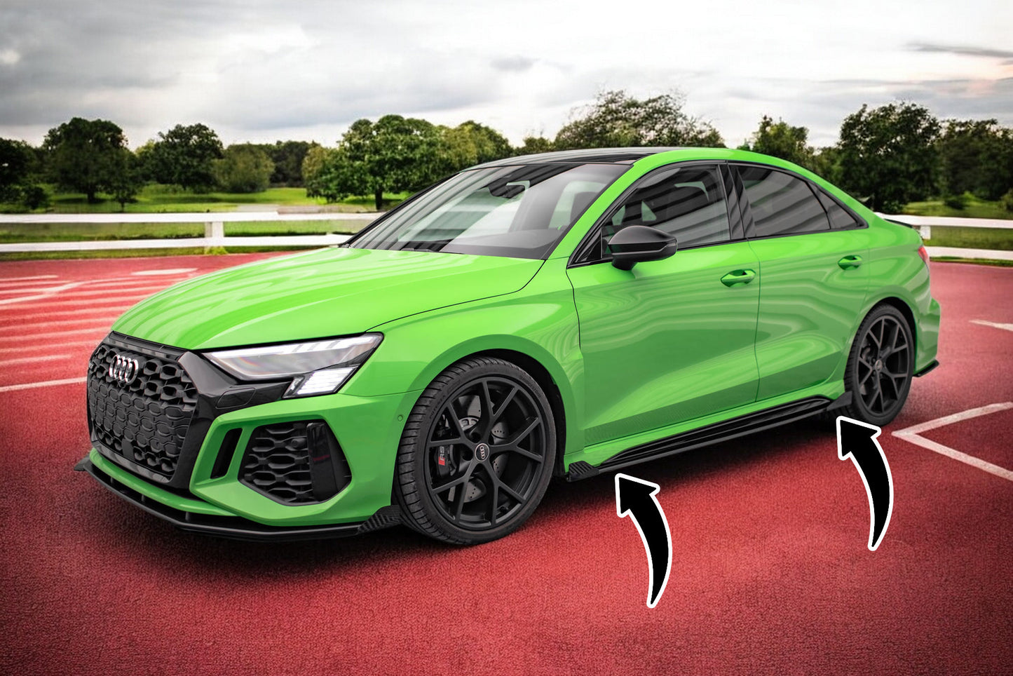 ⭐Street Pro Side Skirts + Flap Audi RS3 Sedan 8Y⭐