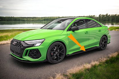 🍁Minigonne laterali Street Pro + Alette Adatto Per Audi RS3 Sedan 8Y🍁