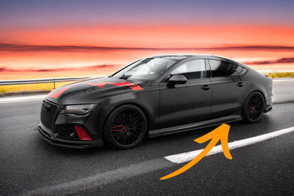 💥Minigonne laterali Street Pro + alette Audi RS7 C7💥
