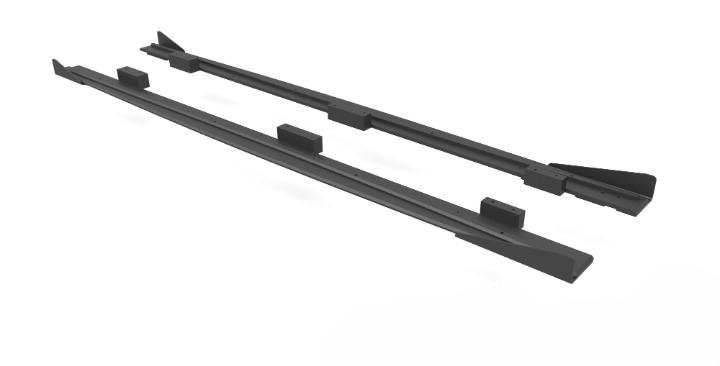 🔥Under Side Skirts Street Pro+Flap Audi S3/A3 S-Line Sportback 8V 🔥