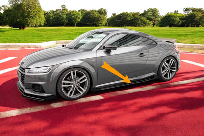 💥Minigonne laterali Street Pro + alette Audi TT S / S-Line 8S💥