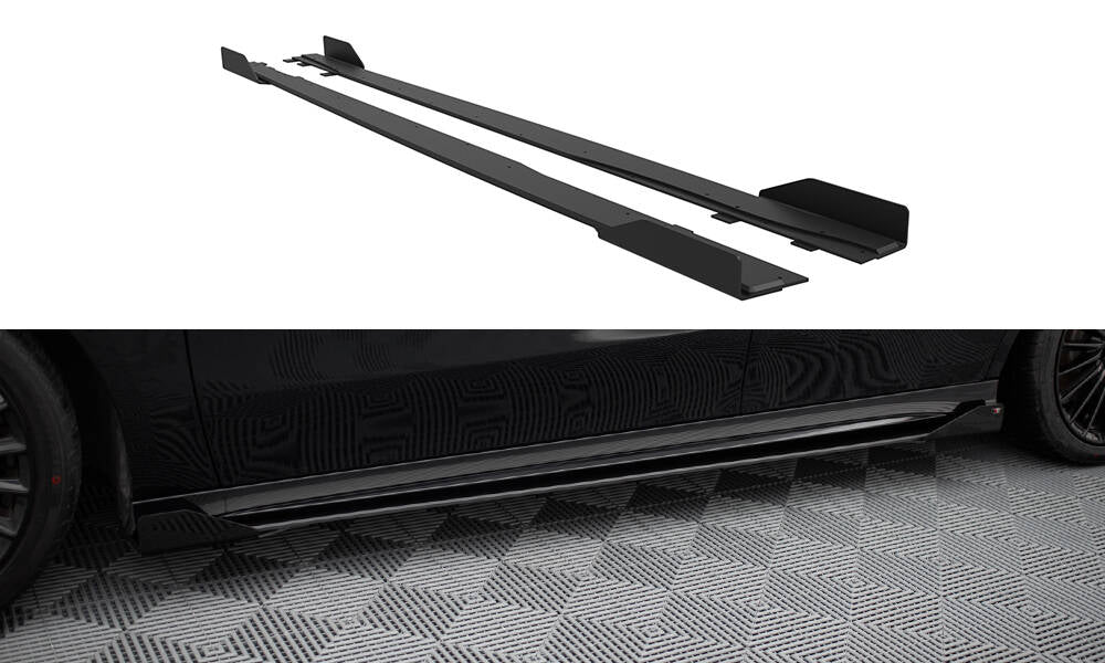 STREET PRO MINIGONNE LATERALI + FLAPS adatto per MERCEDES-AMG A35 W177 FACELIFT 2023-