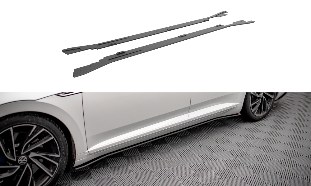 STREET PRO MINIGONNE LATERALI adatte per V.2 VOLKSWAGEN ARTEON R / R-LINE FACELIFT 2020-